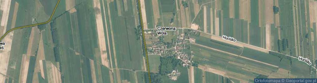 Zdjęcie satelitarne Czerwona Wola ul.